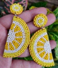 Handmade Embroidery Earrings - Unique, Hand-Stitched Artistry