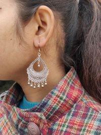 Oxidized Afghani Earrings