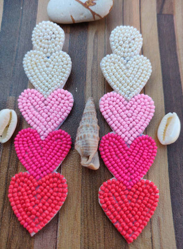 Handmade Embroidery Earrings - Unique, Hand-Stitched Artistry