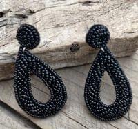 Handmade Embroidery Earrings - Unique, Hand-Stitched Artistry