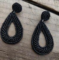 Handmade Embroidery Earrings - Unique, Hand-Stitched Artistry