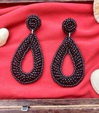 Handmade Embroidery Earrings - Unique, Hand-Stitched Artistry