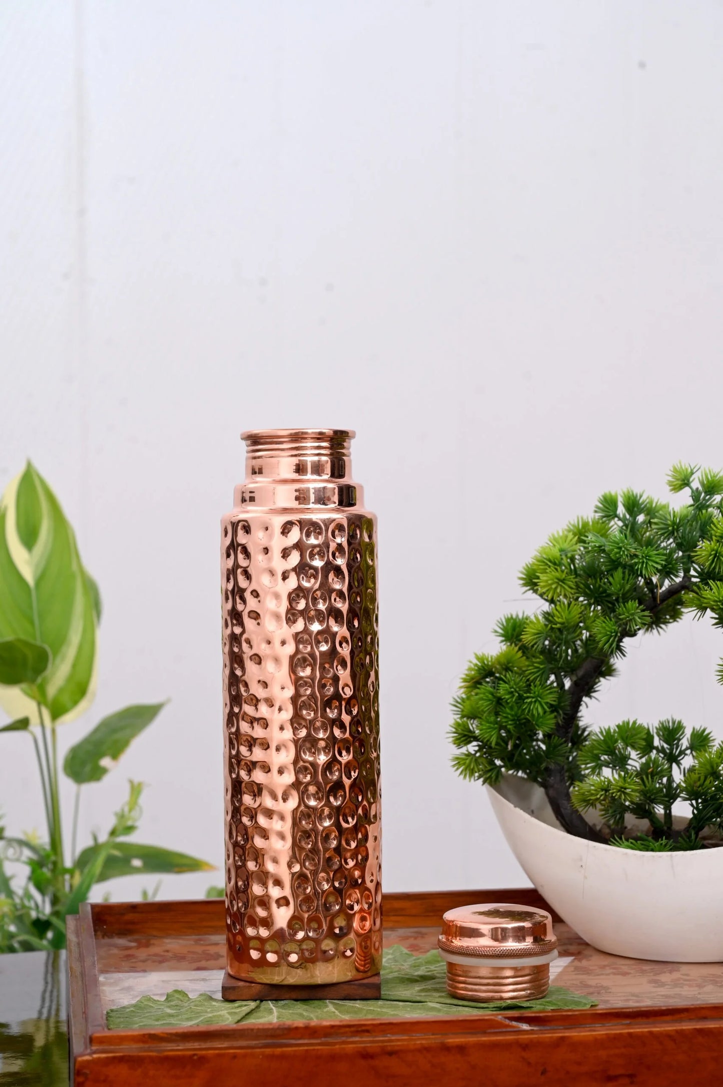 SAINORA Classic Pure Copper Mirror Hammered 950 ml Bottle