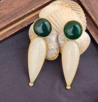 Contemporary Brass handmade Graceful Dangling Earrings