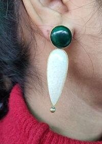 Contemporary Brass handmade Graceful Dangling Earrings