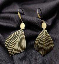 Handmade Leaf Dangle Earring
