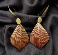 Handmade Leaf Dangle Earring