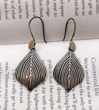 Handmade Leaf Dangle Earring