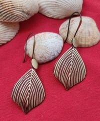 Handmade Leaf Dangle Earring
