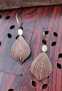 Handmade Leaf Dangle Earring