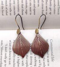 Handmade Leaf Dangle Earring