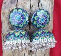 Handpainted Meenakari Work Earrings