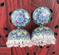 Handpainted Meenakari Work Earrings