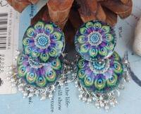Handpainted Meenakari Work Earrings