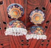 Handpainted Meenakari Work Earrings