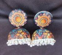 Handpainted Meenakari Work Earrings