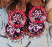 Handpainted Meenakari Work Earrings