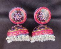 Handpainted Meenakari Work Earrings