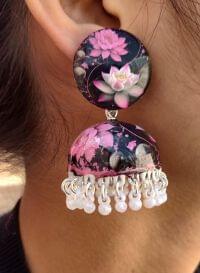 Handpainted Meenakari Work Earrings