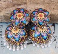 Handpainted Meenakari Work Earrings