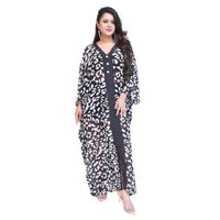 Animal Print Long Kaftan