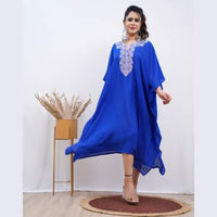 Embroidery Kaftan Blue