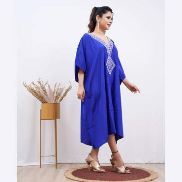 Embroidery Kaftan Blue