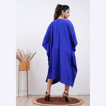 Embroidery Kaftan Blue