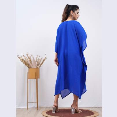 Embroidery Kaftan Blue