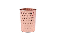 SAINORA Pure Copper Glass | Classic Copper Glass Mirror Hammered | Online Brass Or Copper Product | Best Copper Glass