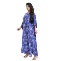 Paisley Print Long Kaftan Maxi